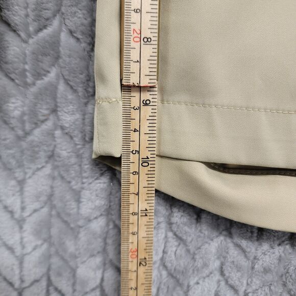 Slazenger Golf Shorts Mens Size 36 Flat Front Polyester Stretch Khaki Tan Active - Picture 6 of 11